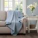 Lark Manor™ Lissette Oversized Quilted Throw Polyester in Blue | 60 W in | Wayfair F0BA924DE3D242F3BE6B72DB54E1FB74