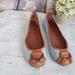 Ralph Lauren Shoes | Lauren Ralph Lauren Abigale Ii Ballet Flats Denim | Color: Blue/Tan | Size: 6