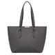 David Jones - Women's Large Tote Shopper - Top Handle Handbag PU Leather - Big Shoulder Shopping Bag Large Capacity A4 - Ladies Girl Students School Work Office City Laptop Bag - Grey