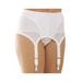 Plus Size Women's 6-Strap Garter Belt by Rago in White (Size XS)