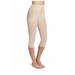 Plus Size Women's Shapette Capri Pant Liner w/ Contour Bands by Rago in Beige (Size 5X)