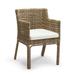 Seton Dining Arm/Side Chair Replacement Cushions - Rain Resort Stripe Indigo, Standard - Frontgate