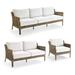 Seton Seating Replacement Cushions - Sofa, Custom Sunbrella Rain, Rain Marsala Sofa, Standard - Frontgate