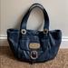 Michael Kors Bags | Michael Kors Large Satchel In Navy Pebbled Leather | Color: Blue | Size: 17”W X 10”H X 8”D