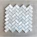 ES Stone Straight Edge Natural Stone Marble Mosaic Sheet Wall Floor Use Tile Natural Stone/Marble in Gray/White | 0.38 D in | Wayfair MHB7