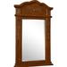 Lark Manor™ Gondola Traditional Bathroom/Vanity Mirror Wall Mirror Wood in White/Brown | 36 H x 24 W x 2 D in | Wayfair