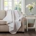 Lark Manor™ Lissette Oversized Quilted Throw Polyester in Gray/White | 60 W in | Wayfair 4129C74790754A2FA72A1723502FCEE6