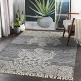 Warrawee 8' x 10' Traditional Wool Cream/Ink Blue/Slate/Teal/Slate Blue Area Rug - Hauteloom