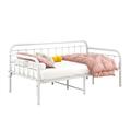 DUMEE Twin Iron Daybed Metal in White | 35.63 H x 40.16 W x 78.35 D in | Wayfair 712WH