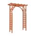 Costway Garden Archway Arch Lattice Trellis Pergola for Climbing Plants and Outdoor Wedding Bridal Decor