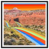 Art Remedy Nature & Landscape Rainbow Road Desert Rocks - Graphic Art Print Canvas | 16 H x 16 W x 1.5 D in | Wayfair 35612_16x16_CANV_BFL