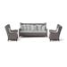 Bernhardt Captiva Deep 2 Piece Rattan Sofa Seating Group w/ Cushions Synthetic Wicker/All - Weather Wicker/Wicker/Rattan in Gray/White/Black | Outdoor Furniture | Wayfair