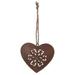 Sunset Vista Designs Co. 4 Piece Rusty Pressed Heart Holiday Shaped Ornament Set Metal in Brown | 6.75 H x 3.25 W x 0.5 D in | Wayfair 13973