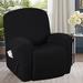 Lark Manor™ Hayneville Anti-Slip High Stretch Box Cushion Recliner Slipcover Polyester in Black | 37 H x 33 W x 34 D in | Wayfair