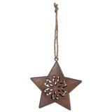Sunset Vista Designs Co. 4 Piece Rusty Pressed Star Holiday Shaped Ornament Set Metal in Brown | 7.5 H x 3.75 W x 0.5 D in | Wayfair 13972