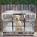 Tucker Murphy Pet™ Fasano Pet Crate Metal in Gray | 31 H x 42 W x 27 D in | Wayfair A08D492203B041D28AA1B002A3B4C006