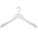 Rebrilliant Mccullum Wood Standard Hanger for Dress/Shirt/Sweater Wood in White | 8 H x 17 W in | Wayfair 63FC84ECE25D47AE882D5D515BD3DE84