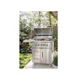 Coyote Grills 4-Burner Convertible Gas Grill w/ Smoker Stainless Steel in Gray | 49.25 H x 58 W x 25.5 D in | Wayfair CC2SL30LP-FS