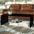 Wade Logan® Dasher Coffee Table Glass in Black | 15 H x 43 W x 24 D in | Wayfair 6BD16E60DBBF466E99AC8FD968676696