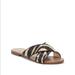 Jessica Simpson Shoes | Jessica Simpson Elaney Flat Sandals | Color: Black/Cream | Size: 8