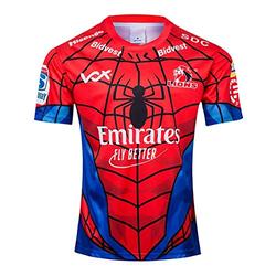 Mempire Mens T-Shirt 2019 Lions Rugby Jersey,2020 Super Hero Edition Rugby T-Shirt for Men Outdoor Fit Sportswear (A,XXL)