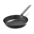 Merten & Storck Pre-Seasoned Carbon Steel Induction 26cm Frying Pan Skillet, Non-Stick with Use, Oven Safe and Broiler Safe up to 315°C, Browning, Grill, Sear, Saute, Black