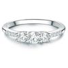 Trilani - Ring Sterling Silber Zirkonia in Silber Ringe 1 ct Damen (39.99 € / 1 ct)