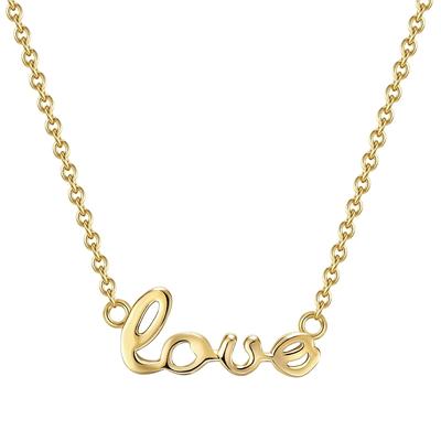 Glanzstücke München Halskette love Sterling Silber in Gelbgold 40,0 cm Basiskette + 5,0 Verlängerung Damen Image