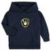 Toddler Navy Milwaukee Brewers Primary Logo Team Pullover Hoodie