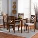 Red Barrel Studio® Bauch 5 - Piece Solid Oak Dining Set Wood/Upholstered in Brown | 29.13 H in | Wayfair 4141C6A8CC9B4DC292596F804684D4DB