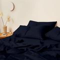Kotton Culture Emperor size Bed Sheet Set 4 Piece 100% Egyptian Cotton 600 Thread Count Soft Bedding Luxury Hotel Sheets with 48cm Deep Pocket Snug Fit Smooth Sateen Weave (Navy)