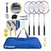 Triumph Sports Multi-Sport 12 Piece Badminton Set w/ Carrying Case Plastic in Yellow | 84 H x 138 W x 1 D in | Wayfair 35-7510-3