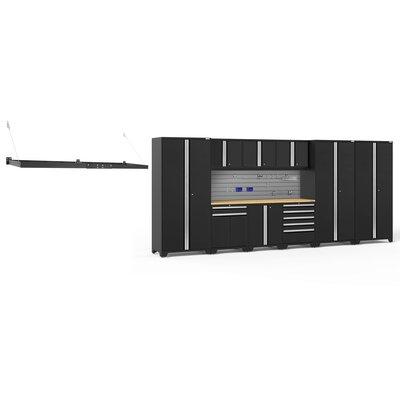 NewAge Products 84.75" H x 192" W x 24" D Pro Series Garage Storage Cabinet Set in Black | 84.75 H x 192 W x 24 D in | Wayfair 64252