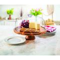 Godinger Silver Art Co Godinger Willow Wood Cake Stand Wood in Brown | 10.13 H x 11.81 W in | Wayfair 12482