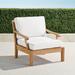 Cassara Lounge Chair with Cushions in Natural Finish - Rain Resort Stripe Dove - Frontgate