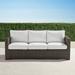 Small Palermo Sofa with Cushions in Bronze Finish - Rumor Snow - Frontgate