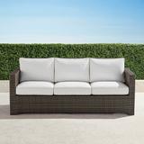 Small Palermo Sofa with Cushions in Bronze Finish - Sailcloth Salt - Frontgate