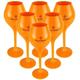 Veuve Clicquot Set of 6 Champagne Glasses - Rich Champagne Glass - Acrylic Yellow - Small - 260ml