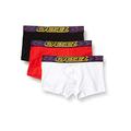 Diesel Men's Umbx-damienthreepack Boxer-shorts Briefs, Black/White/Red, Medium