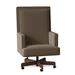 Fairfield Chair Somerset Executive Chair Wood/Upholstered in Gray/Black/Brown | 44 H x 28 W x 31 D in | Wayfair 1088-35_8789 90_Walnut_1009Pewter
