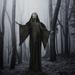 Haunted Hill Farm 63-In. Talking Reaper Halloween Animatronic, Indoor or Outdoor Halloween Decoration 63.0 H x 43.0 W x 8.0 D in black/gray | Wayfair