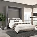 Wade Logan® Arlex Murphy Bed Wood & Metal/Metal in Gray | 83.7 H x 58.7 W x 85.4 D in | Wayfair B80C646EFC77484DA6E9C660E43CB28A