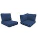 Madison Ave Indoor/Outdoor 5 Piece Cushion Cover Set Acrylic in Blue kathy ireland Homes & Gardens by TK Classics | 6 H x 28 W x 28 D in | Wayfair