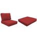 Highland Dunes High Back 3 Piece Indoor/Outdoor Cushion Cover Set Acrylic, Terracotta in Red/Brown | Wayfair 449B2DD560414B268D7B2C800CFBCD7C