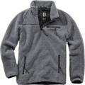 Brandit Teddyfleece Pullover, noir-gris, taille 4XL