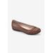 Women's Clara Flat by Cliffs in Cognac Burnished Smooth (Size 7 1/2 M)