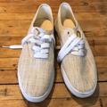 American Eagle Outfitters Shoes | American Eagle Sneakers Linen Look | Color: Cream | Size: 9.5