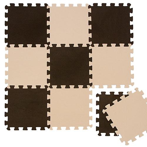 Puzzlematte Braun Beige mehrfarbig