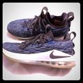 Nike Shoes | Nike Lebron 15 Low Signal Blue Basketball Sneakers | Color: Blue/White | Size: 7.5