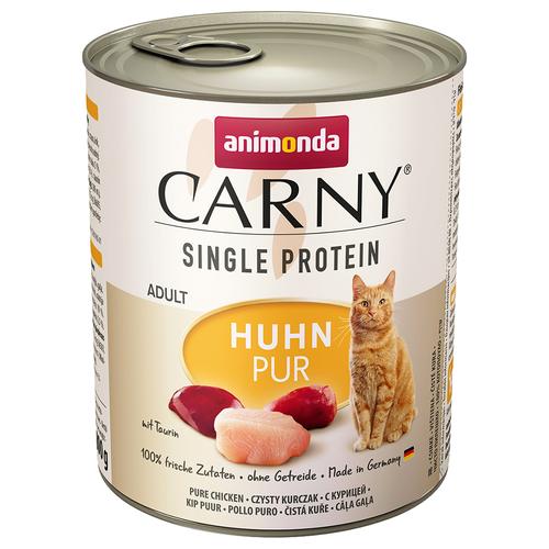 6 x 800 g animonda Carny Single Protein Adult Huhn pur Katze Nassfutter